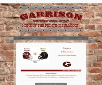 Garrisonisd.com(Garrison Independent School District​Home of the Fighting Bulldogs) Screenshot