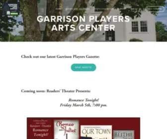 Garrisonplayers.org(Garrison Players Arts Center) Screenshot