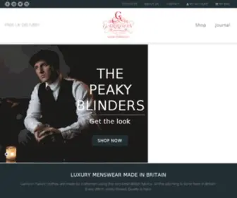 Garrisontailors.com(Official Peaky Blinders Clothing) Screenshot