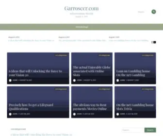 Garrosccr.com(Your Source for Health & Wellness Information) Screenshot