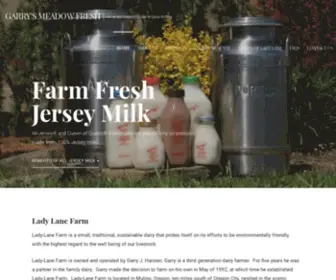 Garrysmeadowfresh.com(All-Jersey Creamline Milk in Glass Bottles) Screenshot