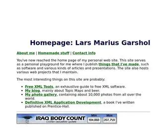Garshol.priv.no(Lars Marius Garshol) Screenshot