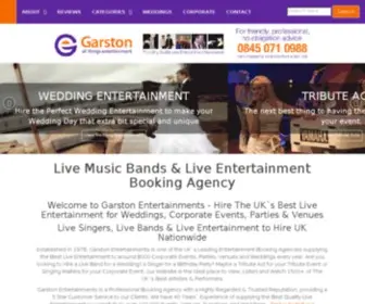 Garston-Entertainment.co.uk(Live Entertainment Booking Agency) Screenshot