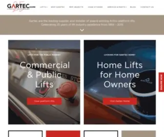 Gartec.com(The UK's Leading Platform Lift Provider) Screenshot