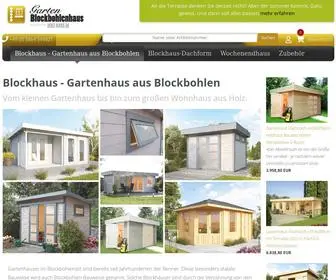 Garten-Blockbohlenhaus.com(Blockhaus) Screenshot