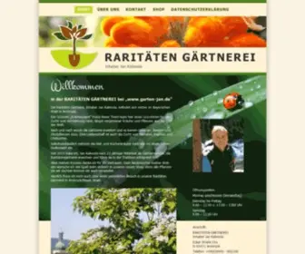 Garten-Jan.de(Raritäten Gärtnerei) Screenshot