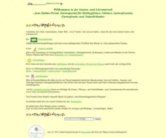 Garten-Literatur.de(GartenLiteratur Online) Screenshot