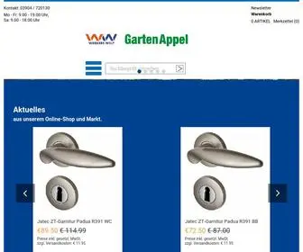 Gartenappel.de(Baumarkt Appel) Screenshot