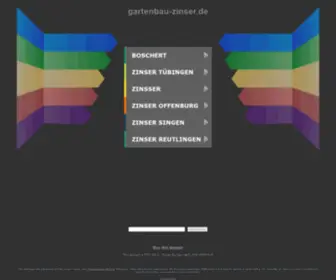 Gartenbau-Zinser.de(Garten &amp; wohnen ZINSER) Screenshot