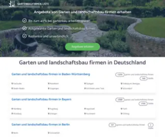 Gartenbaufirma-Liste.de(Garten und landschaftsbau firmen in Deutschland) Screenshot