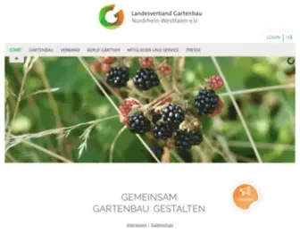 Gartenbaunrw.de(Landesverband gartenbau nrw) Screenshot