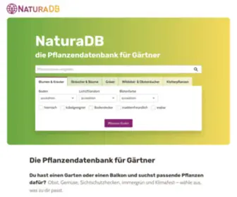 Gartenbuchhandlung.de(Natura DB) Screenshot