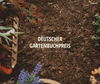 Gartenbuchpreis.de(Seit 2006 vergibt Schloss Dennenlohe den Premiumpreis für den Gartenfachbuchhandel) Screenshot