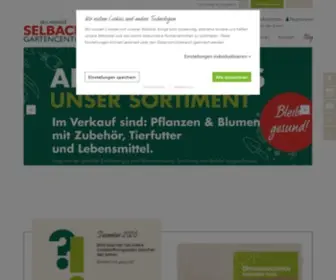 Gartencenter-Selbach.de(Ihr Gartencenter in Bergisch Gladbach) Screenshot