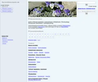 Gartendatenbank.de(Wildsträucher) Screenshot