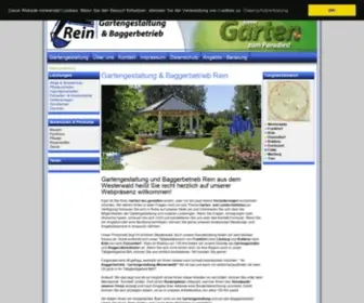 Gartengestaltung-Rein.de(Gartengestaltung & Baggerbetrieb Rein) Screenshot