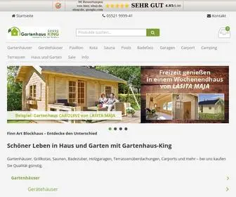 Gartenhaus-King.de(Gartenhaus kaufen) Screenshot