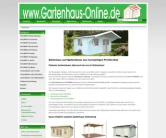 Gartenhaus-Online.de(Ihr) Screenshot