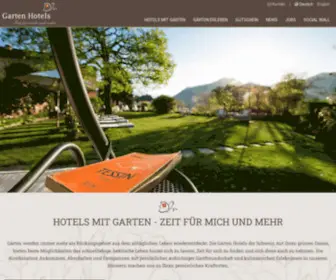 Gartenhotelsschweiz.ch(Willkommen bei Garten Hotels Schweiz) Screenshot