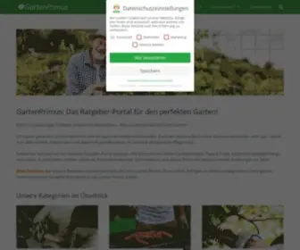 Gartenprimus.de(Herzlich wilkommen auf GartenPrimus) Screenshot