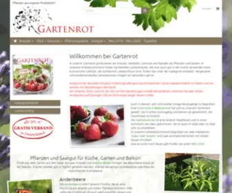 Gartenrot.com(Gärtnerei Gartenrot) Screenshot