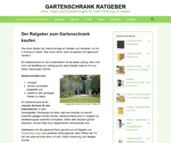 Gartenschrank-Ratgeber.com(Gartenschrank) Screenshot