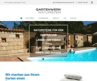 Gartenwerk-Naturstein.de(Mauersteine aus Naturstein) Screenshot