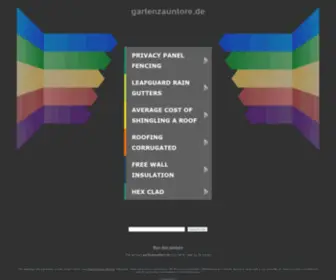 Gartenzauntore.de(gartenzauntore) Screenshot