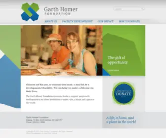 Garthhomerfoundation.org(Garth Homer Foundation & Garth Homer Society) Screenshot