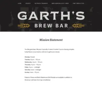 Garthsbrewbar.com(Garth's Brew Bar) Screenshot