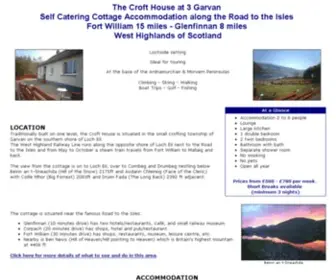 Garvancroft.co.uk(Fort William self catering cottage accommodation in the Scottish Highlands) Screenshot