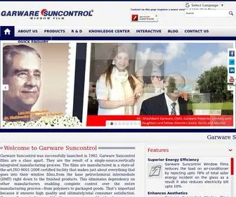 Garwaresuncontrol.com(Window Film Manufacturer) Screenshot