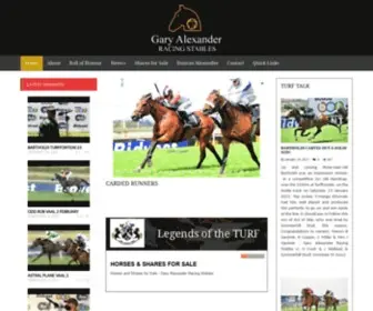 Garyalexander.co.za(Gary Alexander Horse Racing Stables) Screenshot