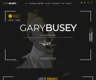 Garybusey.com(The Official Website of Gary Busey) Screenshot