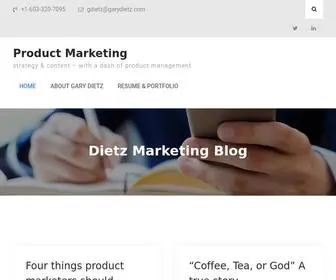 Garydietz.com(Strategy & content) Screenshot