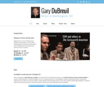 Garydubreuil.com(Actor in Washington) Screenshot