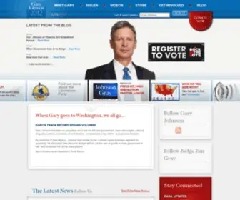 Garyjohnson2012.com(Gary Johnson 2012) Screenshot