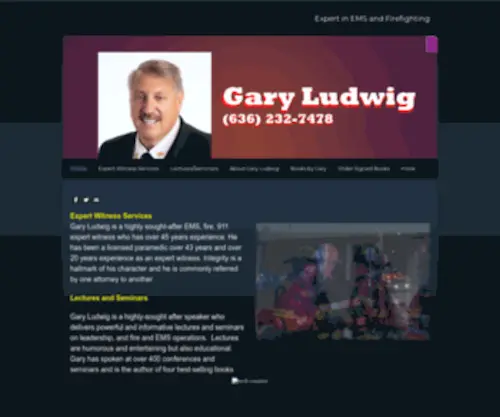 Garyludwig.com(Fire and EMS expert and consultants) Screenshot