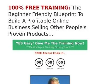 Garynugentmentoring.com(100% FREE TRAINING) Screenshot