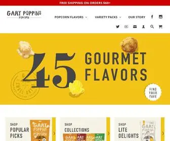 Garypoppins.com(Gourmet Popcorn Company) Screenshot