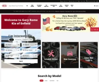 Garyromekia.com(Gary Rome Kia of Enfield) Screenshot