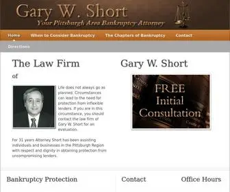 Garyshortlaw.com(Pittsburgh Bankruptcy Attorney) Screenshot