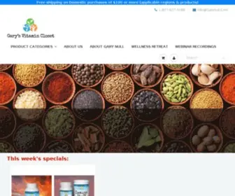 Garysvitamincloset.com(Gary's Vitamin Closet) Screenshot