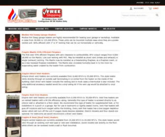 Gas-Space-Heater.com(Empire Comfort) Screenshot