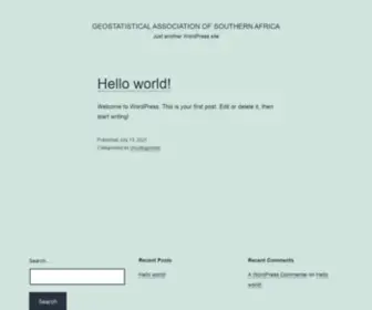 Gasa.org.za(Furthering Geostatistics and Mineral Resource Evaluation) Screenshot