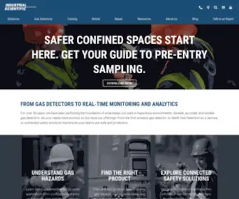 Gasbadge.com(Gas Detectors from Industrial Scientific) Screenshot