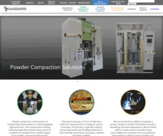 Gasbarre.com(Powder compaction) Screenshot