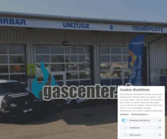 Gascenter.ch(Unsere Dienstleistungens Webseite) Screenshot