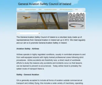 Gasci.ie(General Aviation Safety Council of Ireland) Screenshot