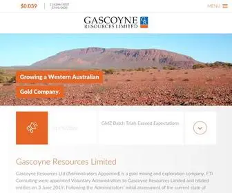 Gascoyneresources.com.au(Gascoyne Resources Ltd) Screenshot